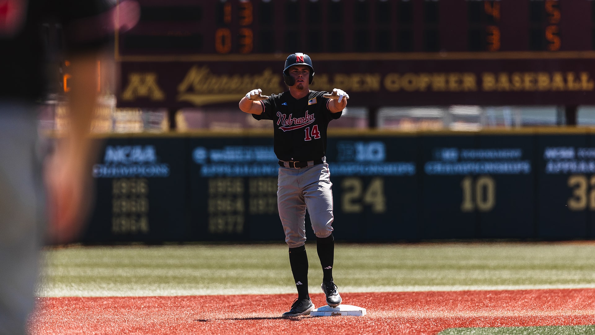 Sanderson_Minn No. 24 Nebraska Baseball Sweeps Minnesota, Earns Second Seed in Big Ten Tournament