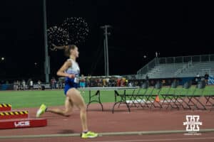 Fireworks go off during the Big Ten OTF Championships on May 15, 2026, in Lincoln, Nebraska. Photo by Brandon Tiedemann.