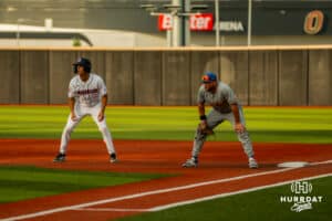 Omaha Maverick Henry Zipay during a baseball game at Tal Anderson Field on May 14, 2026 in Omaha Nebraska. Photo by Collin Stilen.