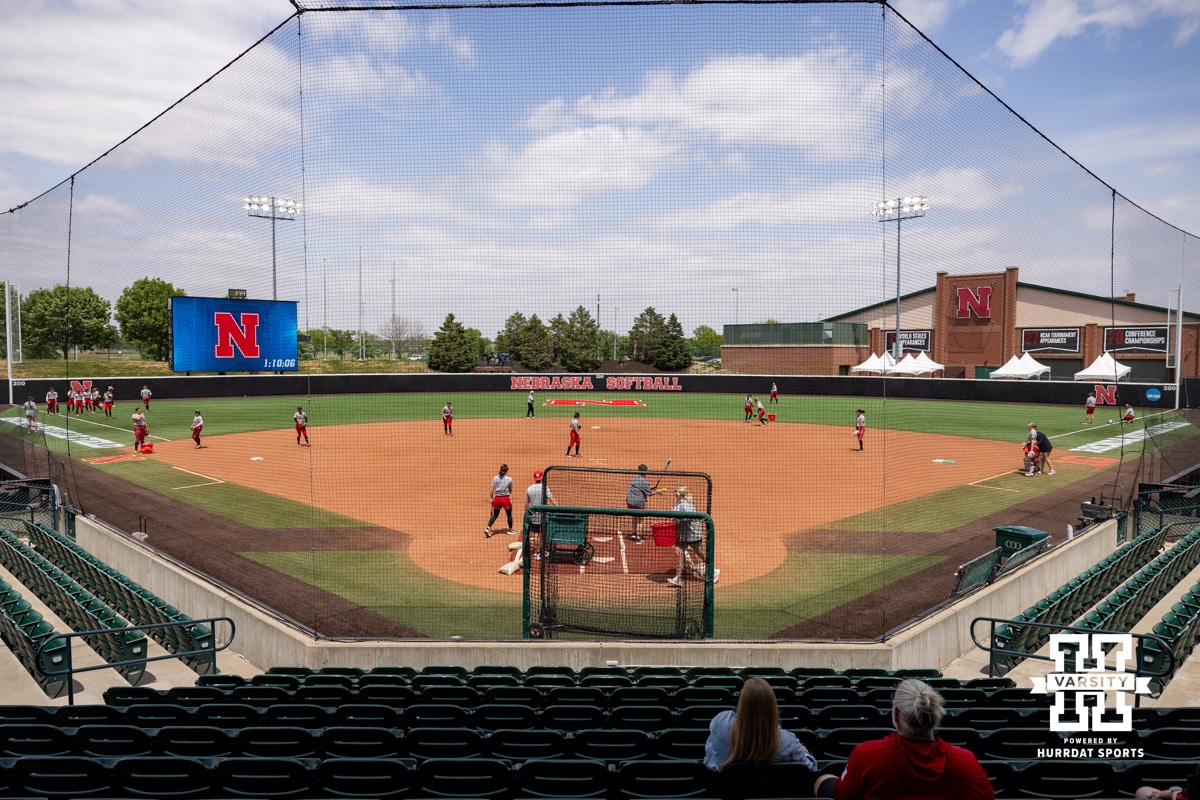 Nebraska Softball Practice | May 14, 2026 | Hail Varsity Nebraska Cornhuskers working on drills during practice for the first round of the NCAA Championships on Thursday, May 14, 2026, in Lincoln, Neb. Photo by John S. Peterson.