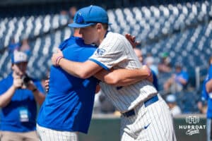 Creighton Bluejay Shane Curtin (30) senior day during a college baseball game Sunday, May 10, 2026, in Omaha, Nebraska. Photo by Jackson D. Luethje.