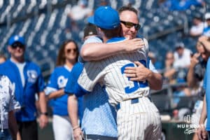 Creighton Bluejay Shane Curtin (30) senior day during a college baseball game Sunday, May 10, 2026, in Omaha, Nebraska. Photo by Jackson D. Luethje.