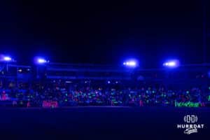 The field during a Cosmic Baseball game on Saturday, May 9, 2026, in Omaha, Neb. Photo by Jandi Green.