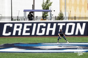 Creighton Bluejay Ella Dalton (13) during a college softball game against DePaul University on Saturday, May 2, 2026, in Omaha, NE. Photo by Jandi Green.