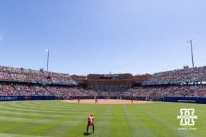 Devon Park the home of USA Softball and the Women's College World Series with Nebraska taking on Texas during the WCWS elimination game on Sunday, May 31, 2026, in Oklahoma City. Photo by John S. Peterson.