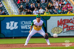 Omaha Storm Chaser (12) during a minor league baseball game against the Memphis Redbirds on Saturday, May 30, 2026, in Omaha, Neb. Photo by Jandi Green.