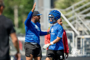 Millard North’s Tory Pittman III during a 7 on 7 football game against Westside Wednesday, June 3, 2026, in Omaha, Nebraska. Photo by Jackson D. Luethje.
