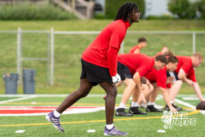 Millard South’s Tay Ellis during a football practice Thursday, June 4, 2026, in Omaha, Nebraska. Photo by Christian Naujokaitis.