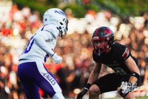 Westside's defensive back #10 Mick Di Lorenzo reacts to a Central receivers move, during a High School Football game, Friday, September 18th, 2026, in Omaha, Nebraska. Photo by Nick Barajas.