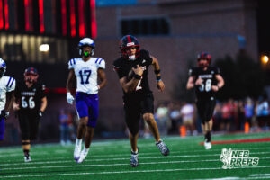 Westside quarterback #2 Braylen Warren runs downfield, during a High School Football game, Friday, September 18th, 2026, in Omaha, Nebraska. Photo by Nick Barajas.