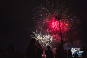 Westside firework show after winning a High School Football game, Friday, September 18th, 2026, in Omaha, Nebraska. Photo by Nick Barajas.
