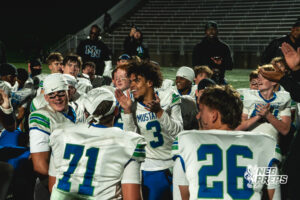 Tory Pittman (3) claps postgame following a football game against the Lincoln Southwest Silverhawks on September 25, 2026, in Lincoln, Nebraska. Photo by Rob Olvera.