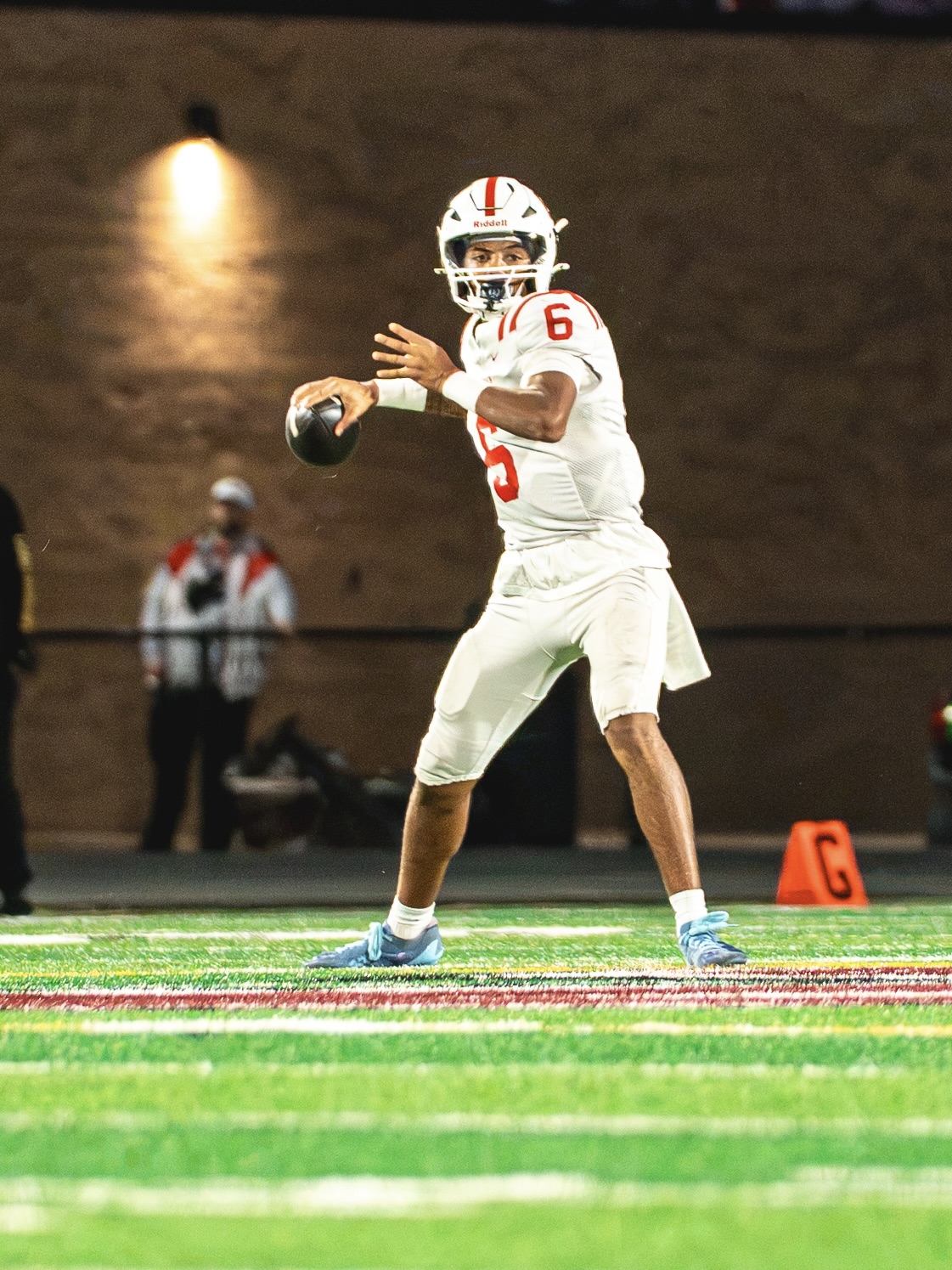 Millard South’s Trae Taylor throws five touchdown passes as Patriots shut out Millard West