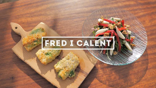 FARCELLETS DE PEIX ARREBOSSAT I CUITS AL FORN