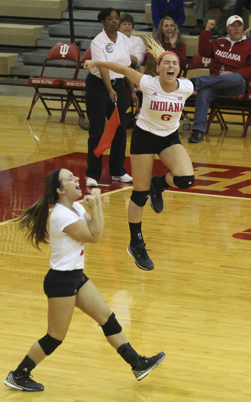 Volleyball cocaptain Lebo makes history Indiana Daily Student