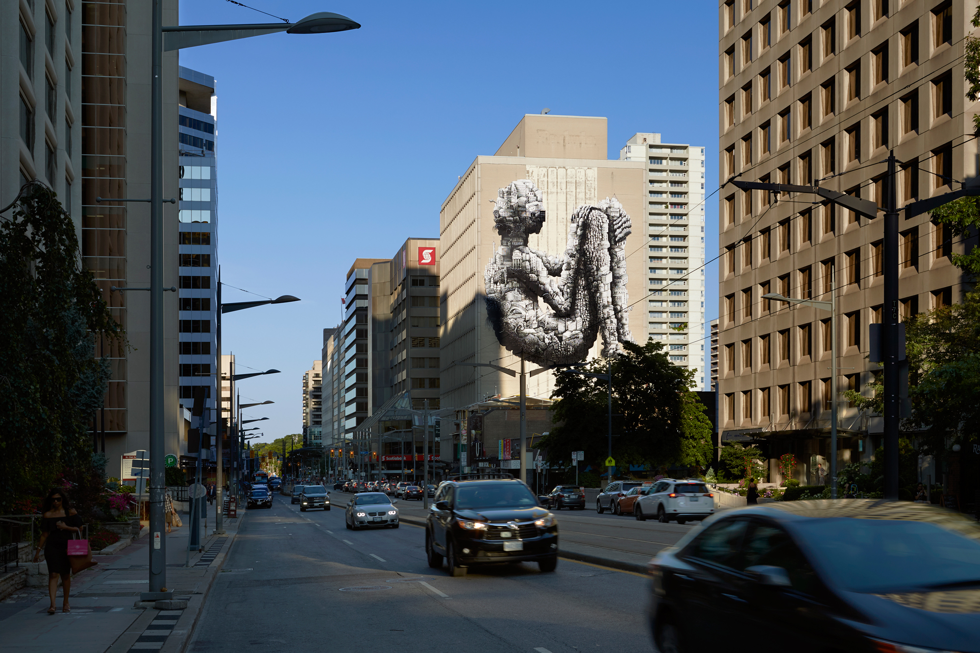 Phlegm Finishes Giant Mural in Downtown Toronto