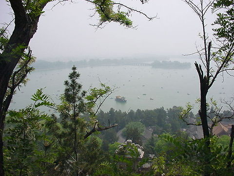 Summer palace lake This picture shows the lake in front of the Imperial Summer Palace of the Chinese Dynasty. It was taken just outside of Beijing, China Asia,China,Geotagged,Lake,Summer Palace