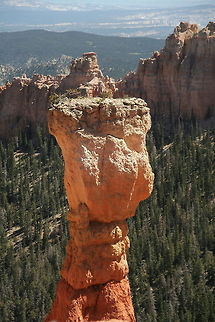 Red rock pillar This red rock pillar was found and photographed in Bryce Canyon National Park Bryce Canyon,National park,North America,Red Rock,Rock Pillar,United States