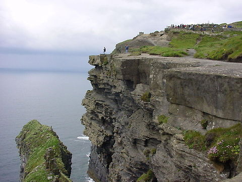 People at cliffside This photo was taken at the Cliffs of Moher, Ireland, The heighest natural cliffsides in Europe Cliffs of Moher,Europe,Geotagged,Ireland,Spring