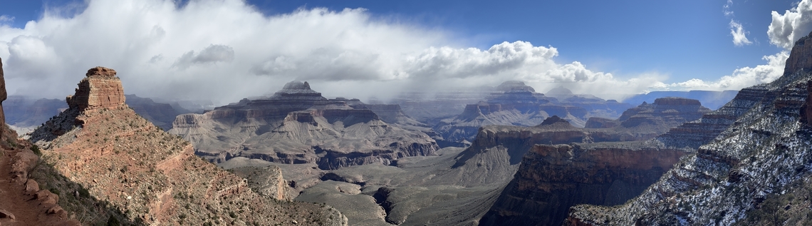Panorama Grand Canyon One of the vistas when traversing the South Kaibab Trail in the Grand Canyon Geotagged,Grand Canyon National Park,South Kaibab Trail,Spring,United States