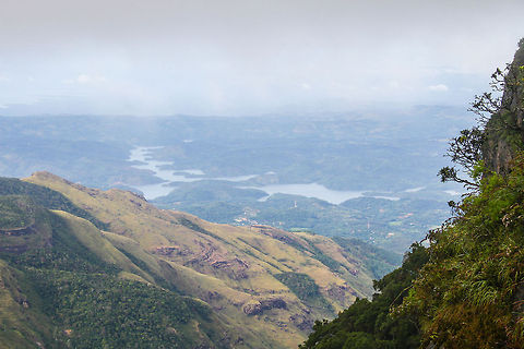 World's End in Horton Plains In Horton Plains National Park there is a place called "World's End" which is basically a 1200 meter straight vertical drop. By walking the nature trail early enough, one might be lucky enough to see the outlook like in this photo. Most of the day this place is fogged up and the view is obscured. Asia,Geotagged,Horton Plains National Park,Sri Lanka,World's End