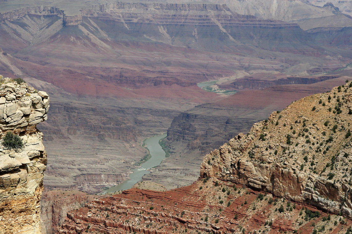 View of the Colorado river This is a magnificent view of the Colorado river, who is responsible for forming the Grand Canyon during millions and millions of years Colorado River,Geotagged,Grand Canyon,National park,North America,United States