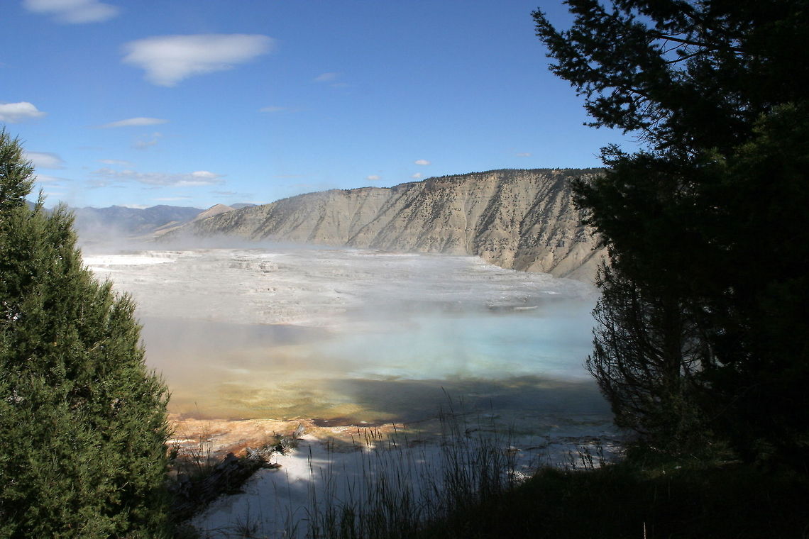 Sulphor lake This sulphor lake was seen in Yellowstone National Park Lake,National park,North America,Sulphor,United States,Yellowstone national park