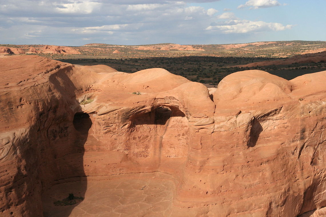 Smooth rock canyon It may be smooth but it is also a long way down Arches,National Park,North America,United States,Utah