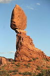 Interesting rock formation Interestingly, the big boulder on the top seems really almost separated from the rocky platform it is resting on Arches,Geotagged,National Park,North America,United States,Utah