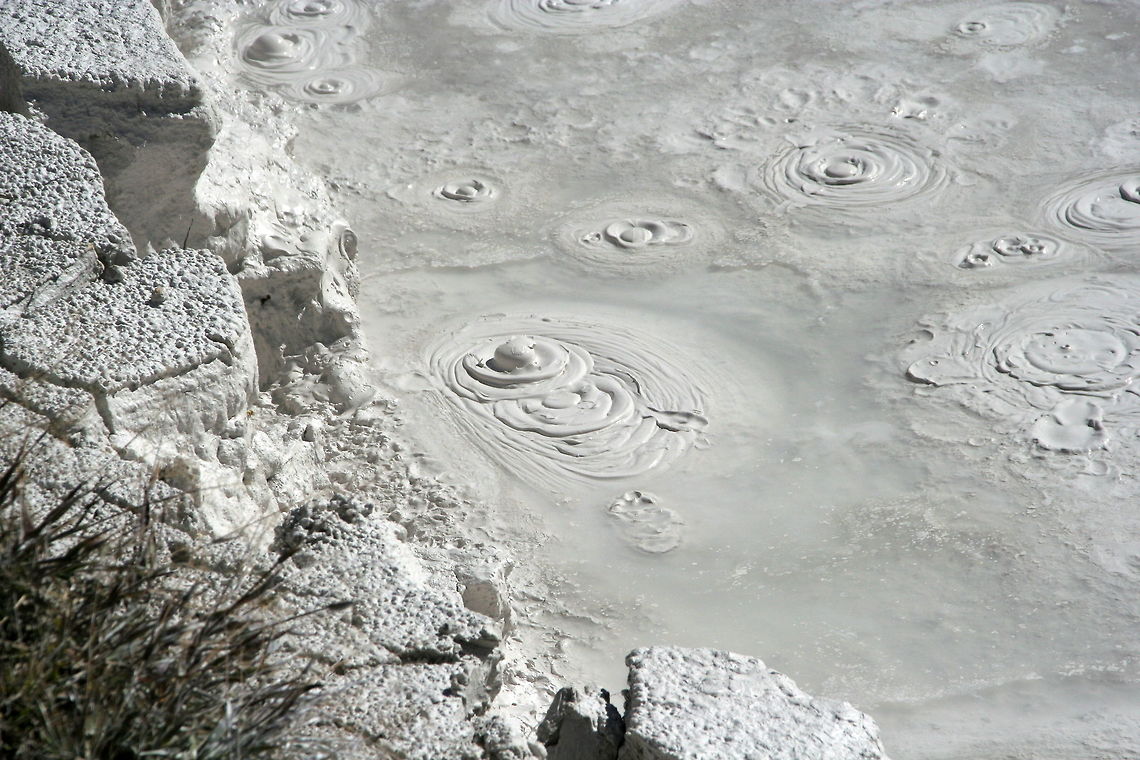 Bubbling mud This bubbling mudpool was photographed in Yellowstone National Park Mudpool,National park,North America,Yellowstone National Park