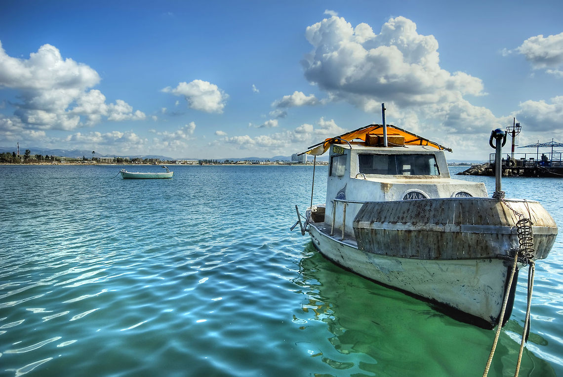 blue sea Sea, ship, clouds, landscape Landscapes,sea