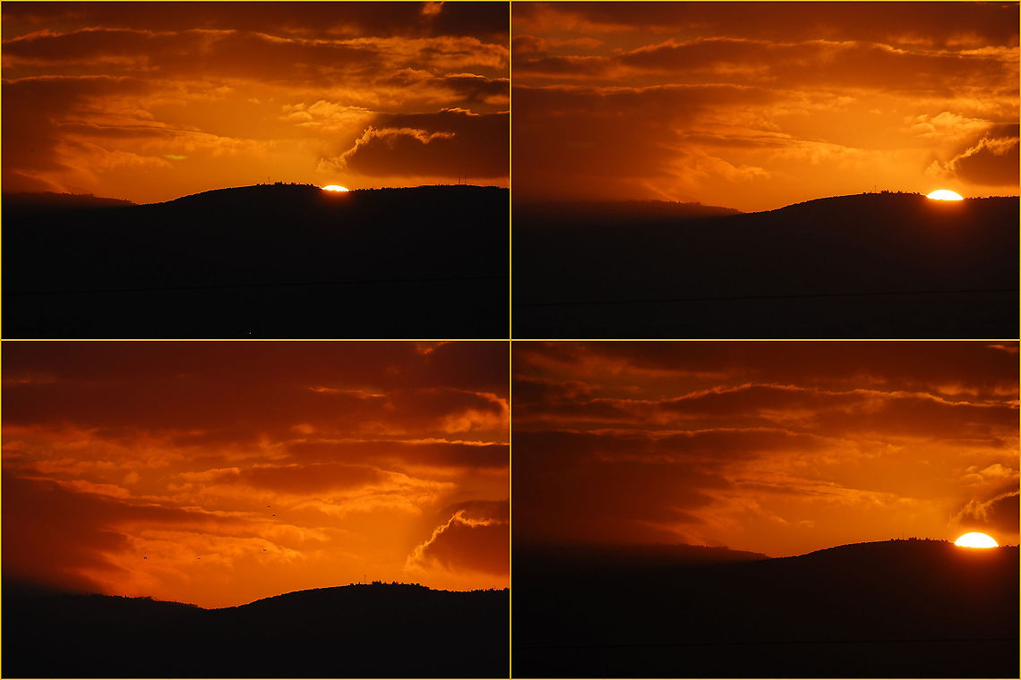 Phases at sunrise New Morning Collage Landscapes