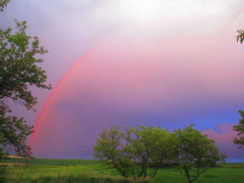 Rainbow on the prairie Rainbow on the prairie. North Dakota,Rainbows
