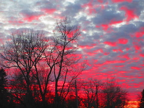 Spring sunset Spring is on it's way in Denhoff North Dakota.  North America,North Dakota,Sunset,spring