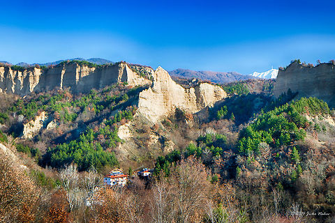 Rozhen Monastery Sandstone Pyramids near Rozhen Monastery South West Bulgaria Bulgaria,Fall,Geotagged,Natural phenomenon,Rozhen Monastery,Sandstone Pyramids,landscape,nature