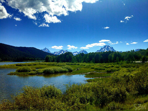 Hidden Mountainside Grand Teton Mountain range, Wyoming (south).  Geotagged,Mountains,United States