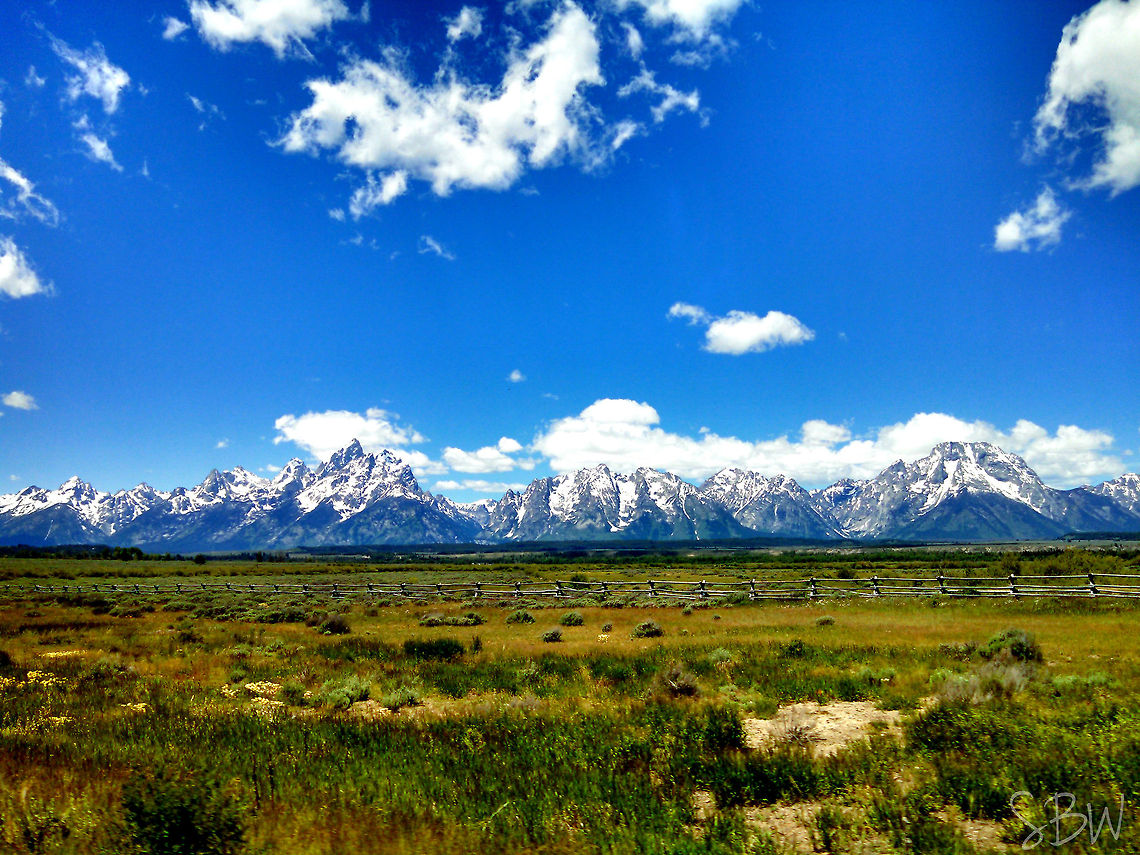 A Grand View Grand Teton National Park, Wyoming on a beautiful summer day! Grand Teton National Park,Mountains