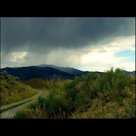 Back Road to Gardiner Taking this short, 5 mile, one-way back road proved to be a great idea. My friend and I watched the rain move across the valley and enjoyed a little seclusion from the park crowds. // Gardiner, MT Natural events,rain