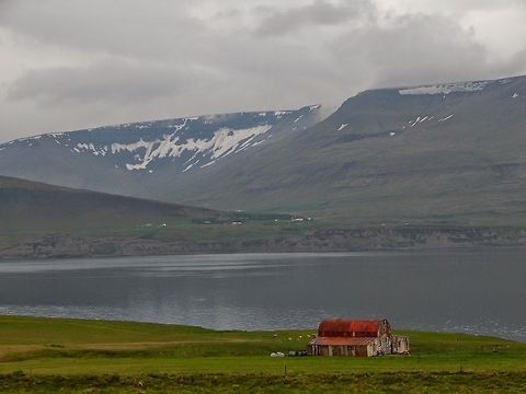 Farmhouse on River  Geotagged,Iceland