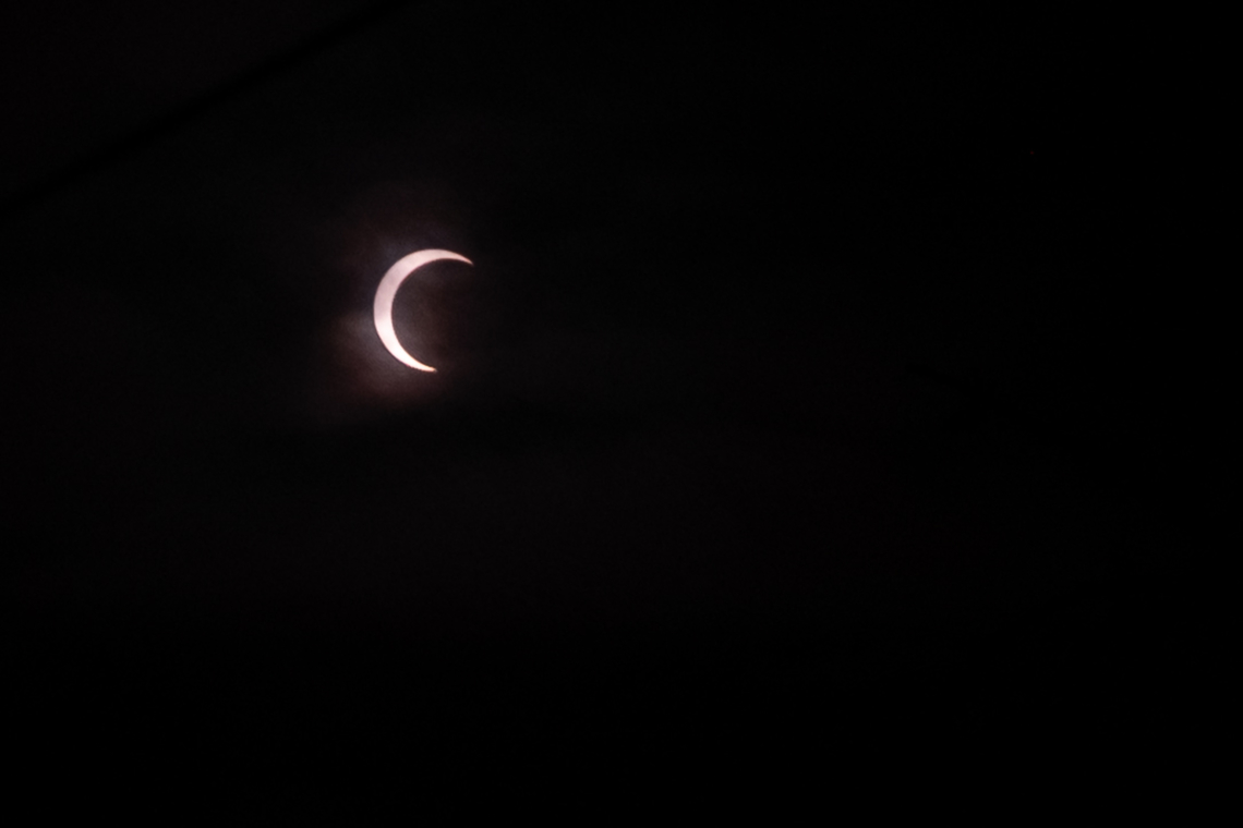 Annular eclipse of the sun I didn&#039;t catch it quite at it&#039;s maximum... but I kind of decided last minute that I could do this safely by stacking all of my ND filters &amp; the polarizer... Don&#039;t worry, I never looked through the viewfinder, only at the live view screen, so I was only risking my sensor, not my eyeballs and my sensor appears to have come through unscathed too. <br />
P.S. we&#039;ve been painting our house all summer... which is why I&#039;ve been so absent. Hopefully this will be a good mushroom season and I&#039;ll be back in action soon.  Fall,Geotagged,United States