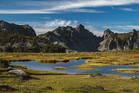 Small tarn, Spray Park, Mt. Rainier National Park lots more scenics on my flickr account - https://flic.kr/ps/MMu5N Geotagged,United States