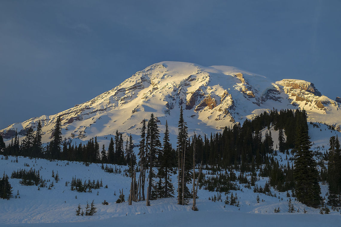 What Doquebluth gave the world At just about 4pm the sun dipped into a little gap in the clouds and Doquebulth (in Nisqually, local native, mythology he created the sunand sent his brother Tlo-qualth to live there) gave this lovely gift of a beautiful sunset on Mt. Rainier to me Geotagged,United States