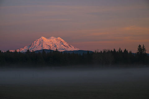 Foggy Sunset  Geotagged,United States,Winter