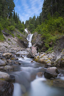 Bloucher Falls on Van Trump Creek  Geotagged,Spring,United States