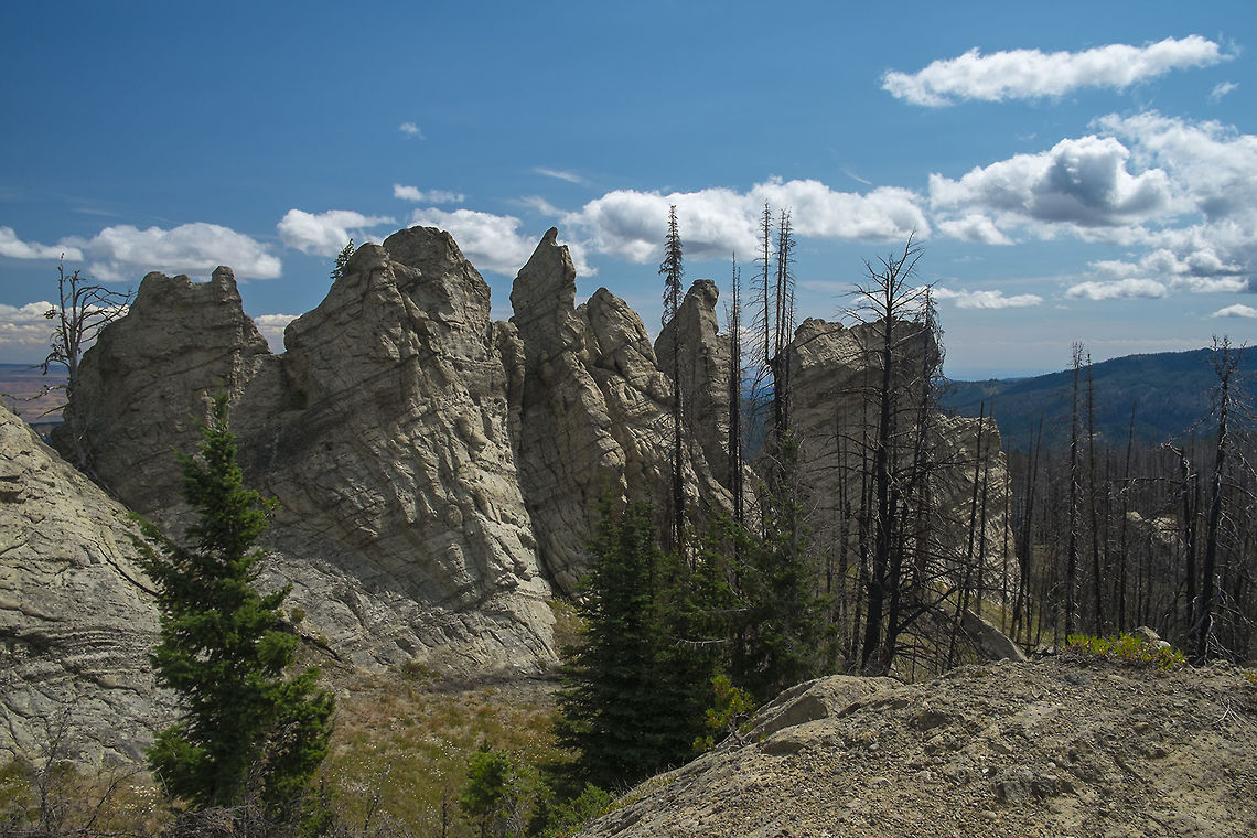 Sandstone Spires at Mount Lillian  Geotagged,Summer,United States