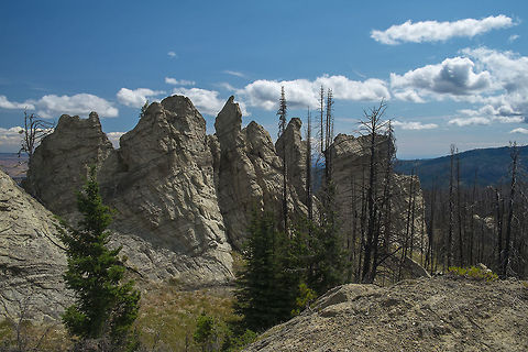 Sandstone Spires at Mount Lillian  Geotagged,Summer,United States