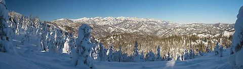 Looking over the Stuarts view from the Wenatchee crest out over the Stuart mountain range Geotagged,United States,Winter
