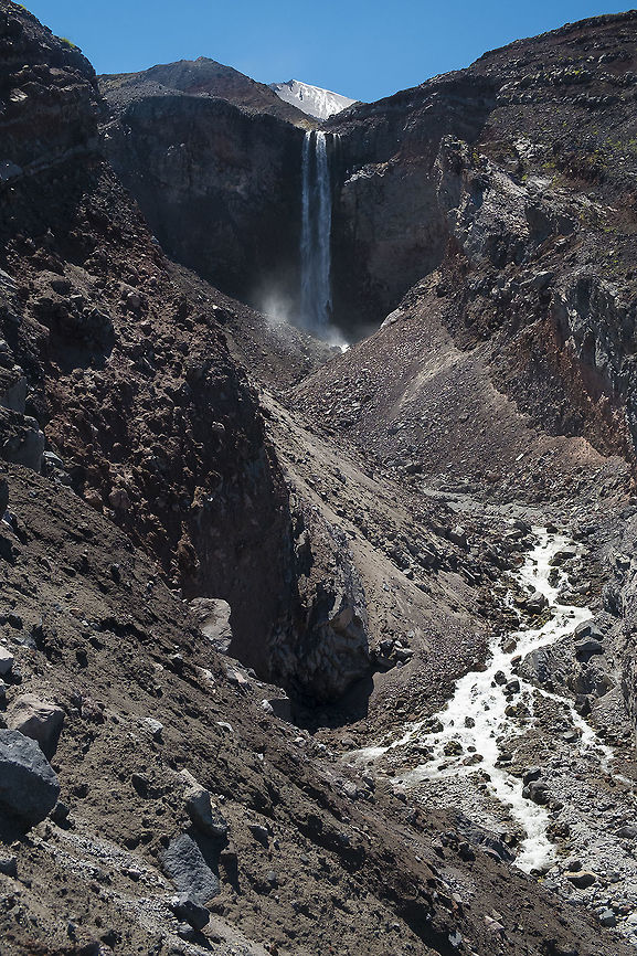 Loowit falls I've hiked within the blast zone at Mt. St. Helens before, but this was my first time in the area that was hit by pyroclastic flow (blazing hot ash and gas). It's quite amazing how little has taken hold there after even 35 years. Almost no trees have even begun to come back. There not even many bushes. Dwarf lupine and paintbrush seem to be the most successful to this point. Slowly these will gather and create more fertile soil and the forest will eventually return, but it will be a very long time.  Geotagged,Summer,United States
