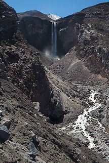 Loowit falls I've hiked within the blast zone at Mt. St. Helens before, but this was my first time in the area that was hit by pyroclastic flow (blazing hot ash and gas). It's quite amazing how little has taken hold there after even 35 years. Almost no trees have even begun to come back. There not even many bushes. Dwarf lupine and paintbrush seem to be the most successful to this point. Slowly these will gather and create more fertile soil and the forest will eventually return, but it will be a very long time.  Geotagged,Summer,United States