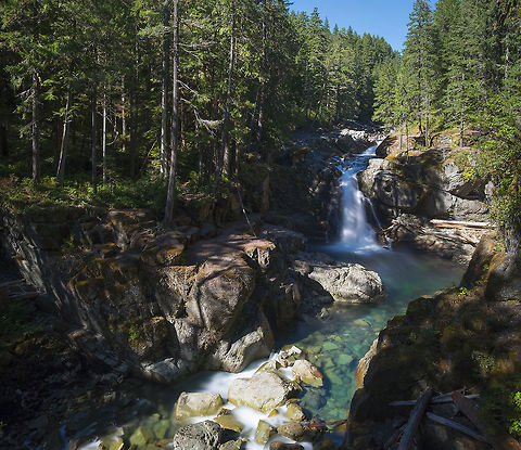 Silver Falls, Mt. Rainier National Park  Fall,Geotagged,United States